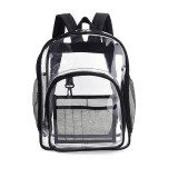 Adult Unisex Casual PVC Transparent Zipper Backpack
