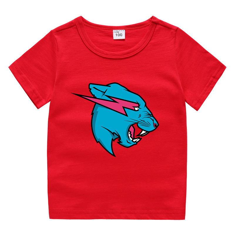 Toddler Kids Boy Lightning Leopard T-shirts