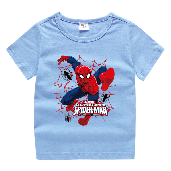 Toddler Kids Boy Cartoon Spider Cotton T-shirts