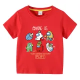 Toddler Kids Boy Play Games Character Cotton T-shirts