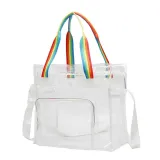 Adult Unisex Casual PVC Transparent Handbag Storage Bag