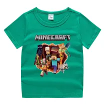 Toddler Kids Boy Cartoon Walking Blocks Cotton T-shirts