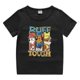 Toddler Kids Boy Cartoon Tops Ruff Tough Paw Puppy Dog T-shirts