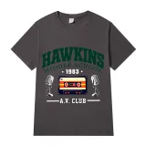 Adult Unisex Top Exclusive Design Hawkins Middle School A.v.club 1983 T-shirts