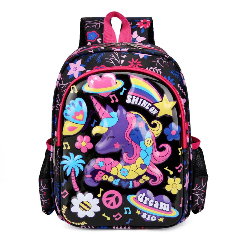 Toddler Kids Fashion Schoolbag Cartoon Heart Unicorns Primary School Backpacks