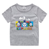Toddler Kids Boy Thomas Explore Train Cotton T-shirts