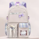 Toddler Kids Girl Lightweight Casual Senior Backpack Cute Bear Bowknot Schoolbags