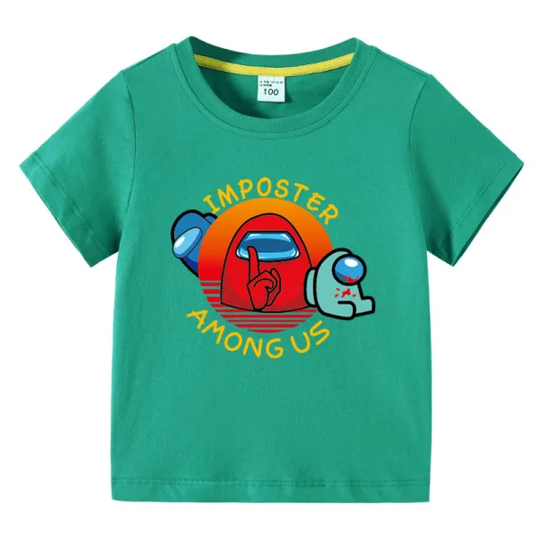 Toddler Kids Boy Quiet Game Character Cotton T-shirts