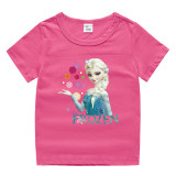 Toddler Kids Girl Cartoon Tops Princess Flower T-shirts