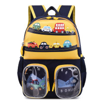 Toddler Kids Fashion Schoolbag Cartoon Cars and Bus Kindergarten Backpacks