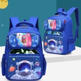 Toddler Kids Fashion Schoolbag Cartoon Astronauts Space Primary School Backpacks