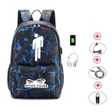 Adult Unisex Lightweight Eilish Backpack Laptop Bags Kids Schoolbags with USB Charging Port
