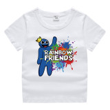 Toddler Kids Boy Cartoon Big Eyes Rainbow Friends Game Cotton T-shirts