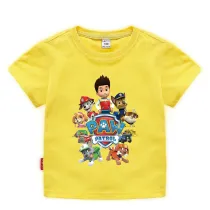 Toddler Kids Boy Cartoon Paw Puppy Jumping Dog T-shirts