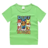 Toddler Kids Boy Cartoon Tops Ruff Tough Paw Puppy Dog T-shirts