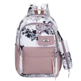 Toddler Kids Fashion Schoolbag Cartoon Astronauts Primary School Backpacks with Stationery Bag