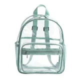 Adult Unisex Casual PVC Transparent Zipper Waterproof Backpack