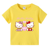 Toddler Kids Girl Cartoon Tops Love Cat T-shirts