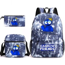 Toddler Kids Fashion Schoolbag Lightning Cartoon Primary School Backbags with Cross Bag and Stationery Bag