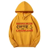 Adult Unisex Top Exclusive Design Mornings Are For Coffee And Contemplation T-shirts