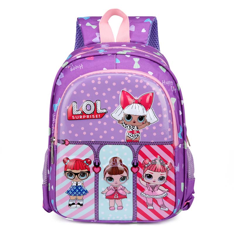 Toddler Kids Fashion Schoolbag Cartoon LOL Girl Primary School Backpacks