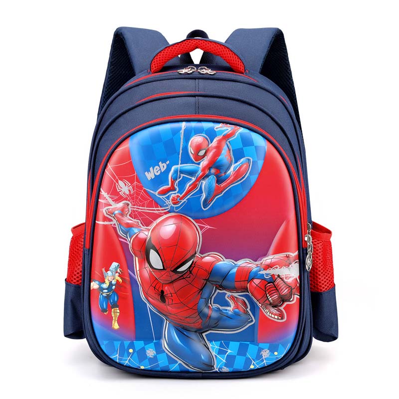Toddler Kids Fashion Schoolbag Cartoon Spider and Bats Primary School Backbags