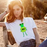 Adult Unisex Top Exclusive Design Cool Frog With Glasses T-shirts