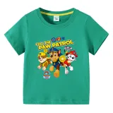 Toddler Kids Boy Cartoon Paw Puppy Running Dog T-shirts