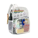 Adult Unisex Lightweight Casual PVC Transparent Backpack