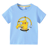 Toddler Kids Boy Cartoon Jumping Little Monster Cotton T-shirts