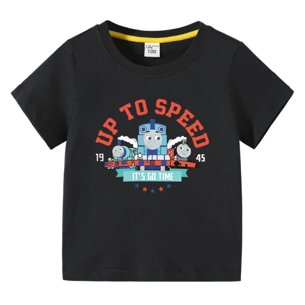 Toddler Kids Boy Thomas Train Up To Speed Cotton T-shirts