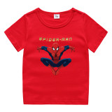 Toddler Kids Boy Cartoon Flying Spider Cotton T-shirts