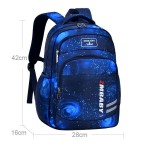 Toddler Kids Senior Starry Night Lightweight Backpack Breathable Schoolbags
