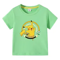 Toddler Kids Boy Cartoon Jumping Little Monster Cotton T-shirts