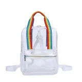 Adult Unisex Casual PVC Transparent Backpack Handbag