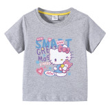 Toddler Kids Girl Cartoon Tops Smart Cat T-shirts
