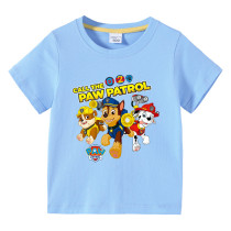 Toddler Kids Boy Cartoon Paw Puppy Running Dog T-shirts
