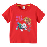 Toddler Kids Girl Cartoon Tops Let's Roll Puppy Dog T-shirts