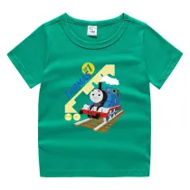 Toddler Kids Boy Thomas Train Cotton T-shirts