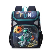 Toddler Kids Cartoon Fashion Schoolbag Rockets and Astronauts Primary School Backpacks