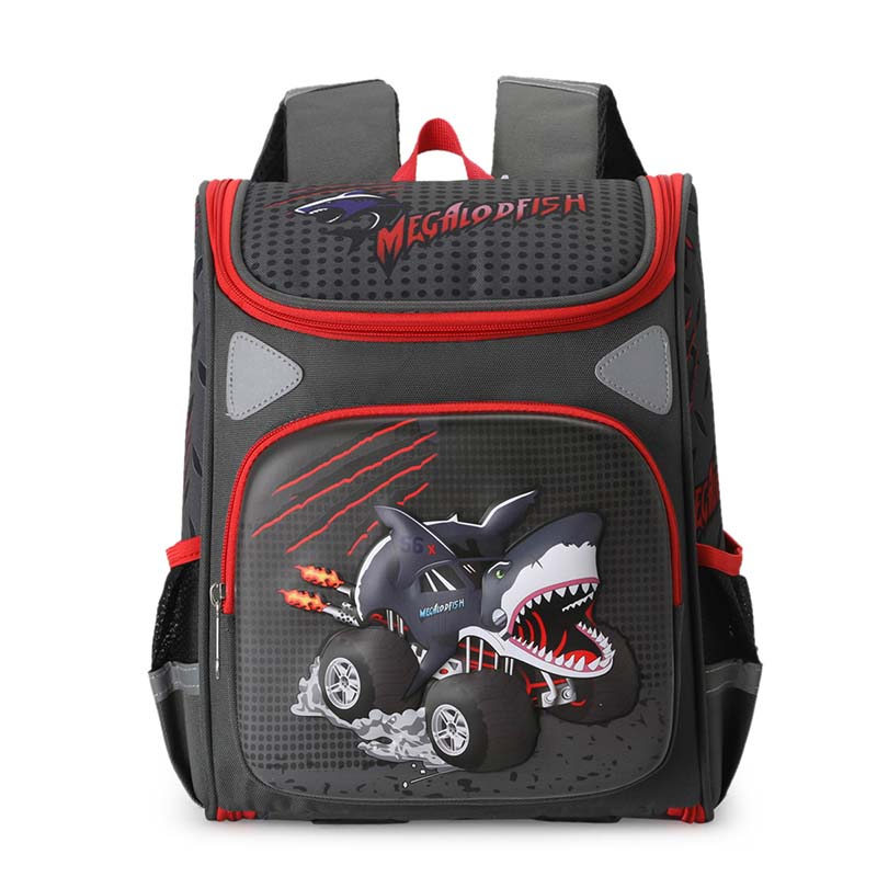 Toddler Kids Fashion Schoolbag Cartoon Shark Primary School Backpacks