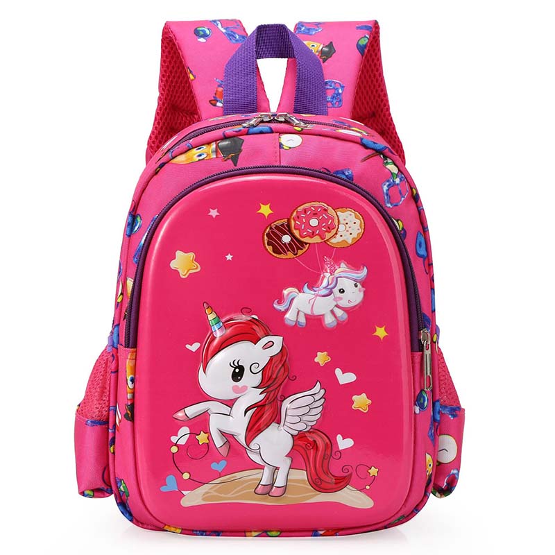 Toddler Kids Fashion Schoolbag Cartoon Pony Primary School Backpacks
