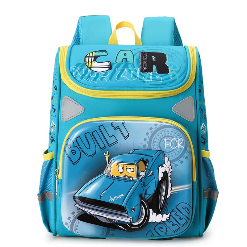 Toddler Kids Cartoon Fashion Schoolbag Cars Primary School Backpacks
