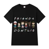Adult Unisex Top Exclusive Design Friends Don't Lie Cartoon T-shirts