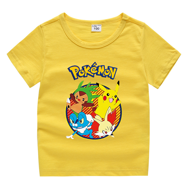 Toddler Kids Boy Cartoon Cute Yellow Monster Cotton T-shirts