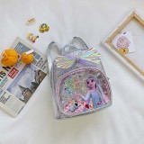 Toddler Kids Cartoon Fashion Sequin Glittering Princess Backbag