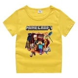 Toddler Kids Boy Cartoon Walking Blocks Cotton T-shirts