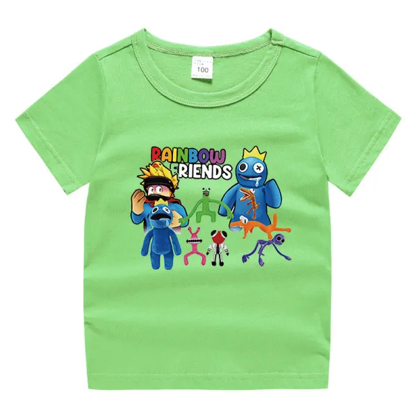 Toddler Kids Boy Cartoon Aliens Friends Cotton T-shirts