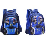 Toddler Kids Fashion Schoolbag Cartoon Racing Cars Primary School Backpacks