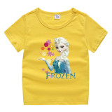 Toddler Kids Girl Cartoon Tops Princess Flower T-shirts